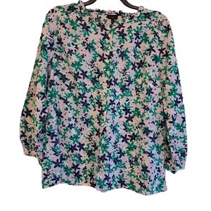 Talbots floral blouse